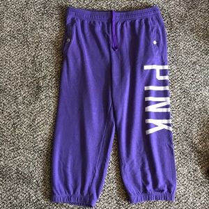 VS PINK cropped sweats
